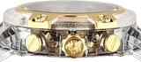 Versace Icon Active Chronograph Gold Dial White Silicone Strap Watch for Men - VEZ700121 Authentic Buy Shop Now