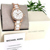 Michael Kors Janelle Multifunction Silver Dial Two Tone Steel Strap Watch For Women - MK7131 Authentic Buy Shop Now