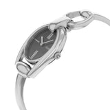 Gucci Horsebit Collection Mother of Pearl Black Dial Silver Steel Strap Watch For Women - YA139503 Authentic Buy Shop Now