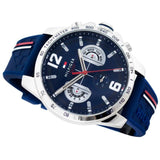 Tommy Hilfiger Decker Blue Dial Blue Rubber Strap Watch for Men - 1791476 Authentic Buy Shop Now