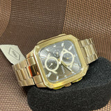 Fossil Inscription Multifunction Black Dial Gold Steel Strap Watch for Men - BQ2656 Authentic Buy Shop Now
