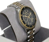 Michael Kors Bayville Chronograph Black Dial Two Tone Steel Strap Watch For Women - MK8872 Authentic Buy Shop Now