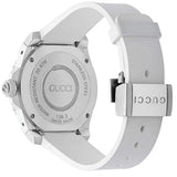 Gucci Dive Quartz White Dial White Rubber Strap Watch For Men - YA136330 Authentic Buy Shop Now
