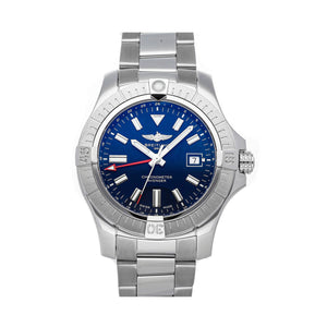 Breitling Avenger Automatic GMT 45 Blue Dial Silver Steel Strap Watch for Men - A32395101C1A1 Authentic Buy Shop Now