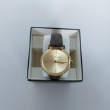Michael Kors Jayne Three Hand Gold Dial Brown Leather Strap Watch For Women - MK7129 Authentic Buy Shop Now