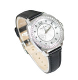 Coach Boyfriend Silver Dial Black Leather Strap Watch for Women - 14503152 Authentic Buy Shop Now