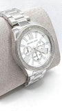 Michael Kors Wren Chronograph Silver Dial Silver Steel Strap Watch for Women - MK7429 Authentic Buy Shop Now