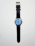 Fossil Pilot Chronograph Sky Blue Dial Black Leather Strap Watch for Men - FS5162 Authentic Buy Shop Now