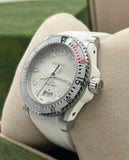 Gucci Dive Quartz White Dial White Rubber Strap Watch For Men - YA136337 Authentic Buy Shop Now
