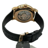 Emporio Armani Meccanico Skeleton Silver Dial Black Leather Strap Watch For Men - AR60031 Authentic Buy Shop Now