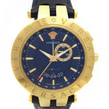 Versace Race GMT Blue Dial Blue Leather Strap Watch For Men - 29G70D282 Authentic Buy Shop Now