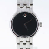 Movado Veturi Quartz Black Dial Silver Steel Strap Watch for Women - 0606338 Authentic Buy Shop Now