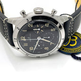 Breitling Avi Ref. 765 1953 Re-Edition Black Dial Black Leather Strap Watch for Men - AB0920131B1X1 Authentic Buy Shop Now