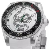 Gucci Dive Quartz White Dial White Rubber Strap Watch For Men - YA136330 Authentic Buy Shop Now
