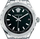 Versace Hellenyium Black Dial Silver Steel Strap Watch for Women - V12020015 Authentic Buy Shop Now