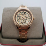 Fossil Rye Automatic Skeleton Rose Gold Dial Rose Gold Steel Strap Watch for Women - BQ3754 Authentic Buy Shop Now