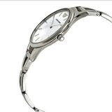 Emporio Armani Aurora Mother Of Pearl White Dial Silver Steel Strap Watch For Women - AR11054 Authentic Buy Shop Now