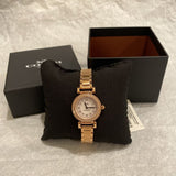 Coach Madison Crystals White Dial Rose Gold Steel Strap Watch For Women - 14502405 Authentic Buy Shop Now