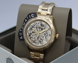 Fossil Rye Automatic Skeleton Gold Dial Gold Steel Strap Watch for Women - BQ3755 Authentic Buy Shop Now