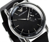 Emporio Armani Aviator Quartz Black Dial Black Leather Strap Watch For Men - AR11336 Authentic Buy Shop Now