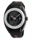 Gucci Sync XXL Quartz Black Dial Black Rubber Strap Watch For Men - YA137101 Authentic Buy Shop Now