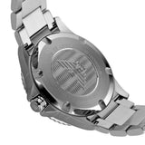 Emporio Armani Three Hand Green Dial Silver Steel Strap Watch For Men - AR11338 Authentic Buy Shop Now