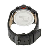 Tommy Hilfiger Trent Multifunction Black Dial Black Leather Strap Watch for Men - 1791136 Authentic Buy Shop Now