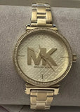 Michael Kors Sofie Quartz Gold Dial Gold Steel Strap Watch For Women - MK4334 Authentic Buy Shop Now