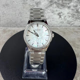 Gucci 25H Quartz Diamonds Silver Dial Silver Steel Strap Watch for Women - YA163401 Authentic Buy Shop Now