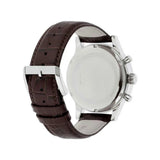 Hugo Boss Aeroliner Chronoraph White Dial Brown Leather Strap Watch For Men - HB1512447 Authentic Buy Shop Now