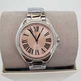 Michael Kors Kacie Three Hand Pink Dial Silver Steel Strap Watch for Women - MK6929 Authentic Buy Shop Now
