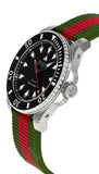 Gucci Dive Automatic Black Dial Two Tone Rubber Strap Watch for Men - YA136349 Authentic Buy Shop Now
