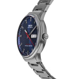Mido Commander II Automatic Chronometer Blue Dial Silver Steel Strap Watch For Men - M021.431.11.041.00 Authentic Buy Shop Now