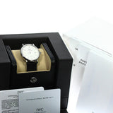 IWC Portofino Automatic White Dial Black Leather Strap Watch for Men - IW356501 Authentic Buy Shop Now