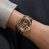 Guess Allara Quartz Rose Gold Dial Rose Gold Steel Strap Watch For Women - GW0604L3 Authentic Buy Shop Now