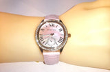 Michael Kors Sage Three-Hand Mother of Pearl Pink Dial Pink Leather Strap Watch for Women - MK4820 Authentic Buy Shop Now
