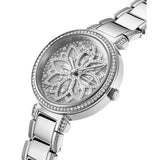 Guess Lily Quartz Silver Dial Silver Steel Strap Watch For Women - GW0528L1 Authentic Buy Shop Now
