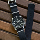 Seiko 5 Sports SKX Automatic Black Dial Black NATO Strap Watch For Men - SRPD55K3 Authentic Buy Shop Now