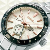 Seiko Presage Sharp Edged Series Automatic GMT Champagne Dial Silver Steel Strap Watch For Men - SPB273J1 Authentic Buy Shop Now