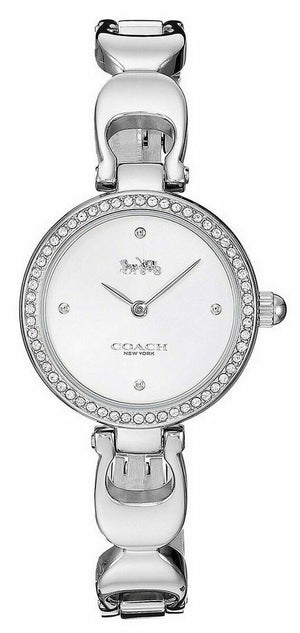 Coach Park Crystals Silver Dial Silver Steel Strap Watch for Women - 14503170 Authentic Buy Shop Now