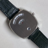 Gucci Grip Quartz Silver Dial Green Leather Strap Watch For Women - YA157404 Authentic Buy Shop Now