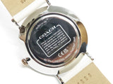 Coach Perry White Dial White Leather Strap Watch for Women - 14503117 Authentic Buy Shop Now