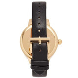 Tory Burch Collins White Dial Black Leather Strap Watch for Women - TBW1205 Authentic Buy Shop Now