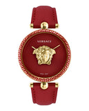 Versace Palazzo Empire Red Dial Red Leather Strap Watch for Women - VCO120017 Authentic Buy Shop Now