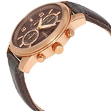 Guess Exec Chronograph Brown Dial Brown Leather Strap Watch For Men - W0076G4 Authentic Buy Shop Now