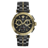 Versace Aion Chronograph Black Dial Black Steel Strap Watch for Men - VE1D01620 Authentic Buy Shop Now