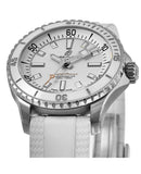 Breitling Superocean Automatic 36 White Dial White Rubber Strap Watch for Men - A17377211A1S1 Authentic Buy Shop Now