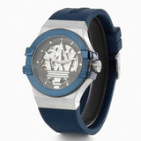 Maserati Potenza Automatic Skeleton Dial Blue Rubber Strap Watch For Men - R8821108035 Authentic Buy Shop Now