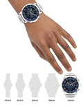 Tommy Hilfiger Luca Chronograph Blue Dial Silver Steel Strap Watch For Men - 1710492 Authentic Buy Shop Now