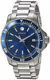 Movado Series 800 Blue Dial Silver Steel Strap Watch For Men - 2600137 Authentic Buy Shop Now